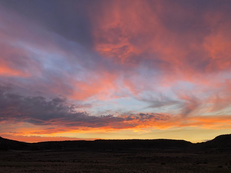 Sunset over Rabbit Valley in Mack, CO
