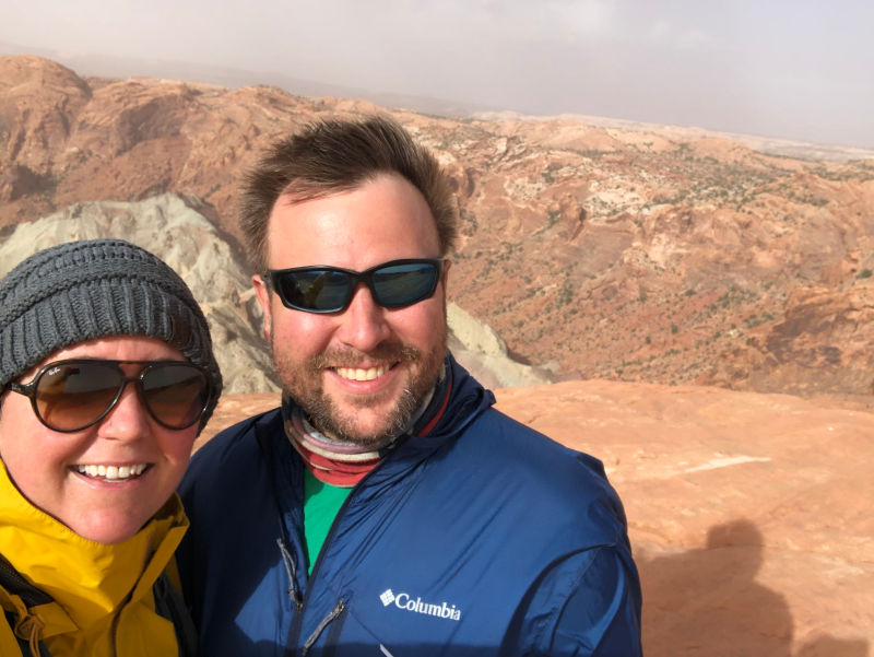 Bryan and Shelly at Upheaval Dome