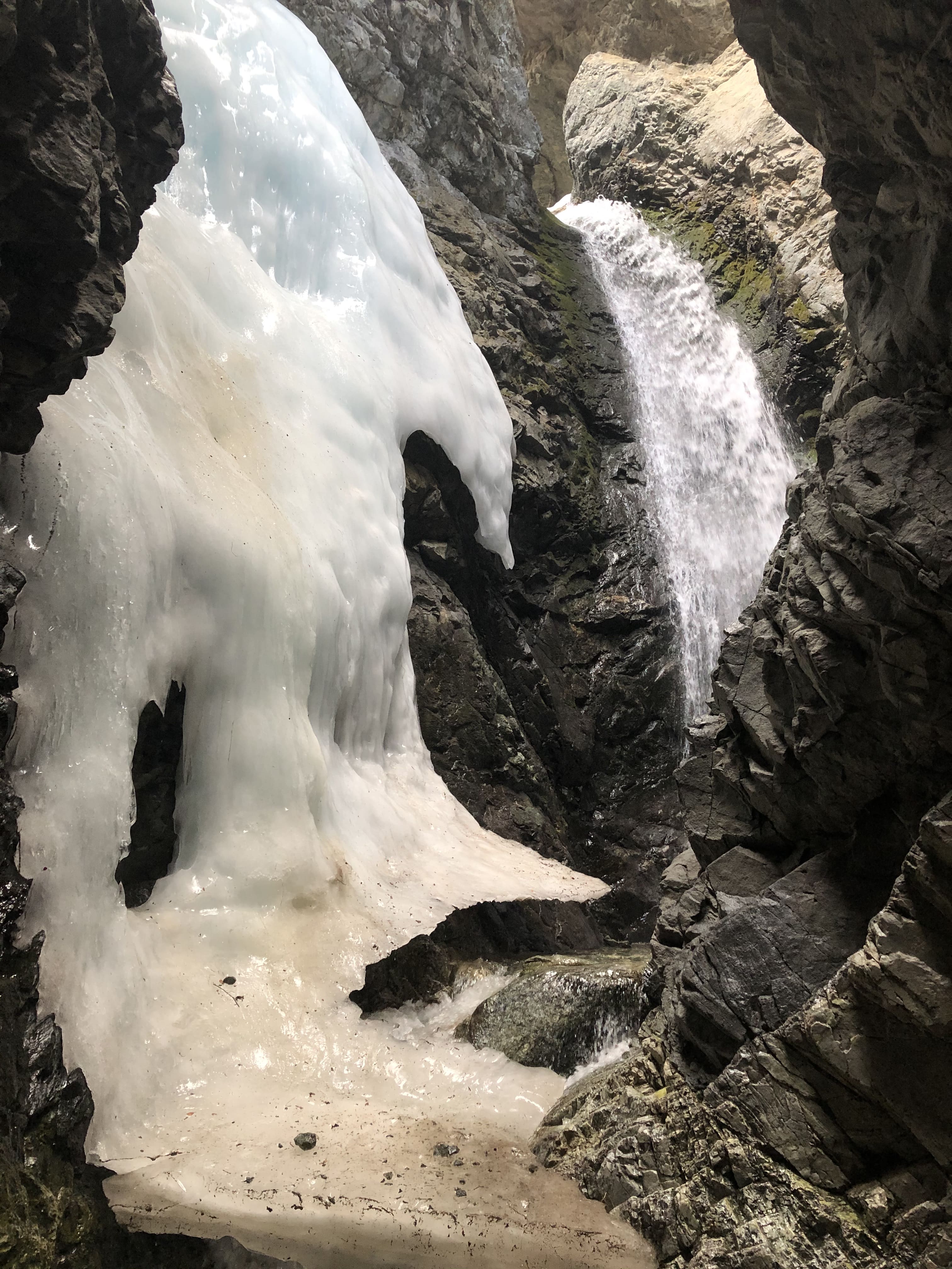 Frozen Zapata Falls