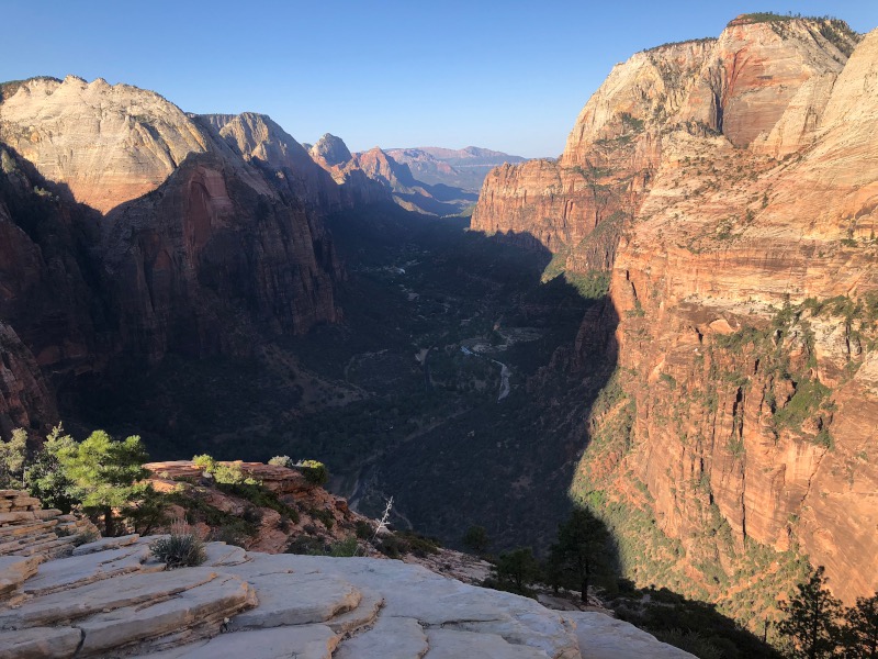On top of Angel's Landing trail